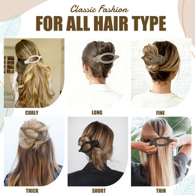 USDNICE clip securing a large hair section to show strong grip on thick hair
