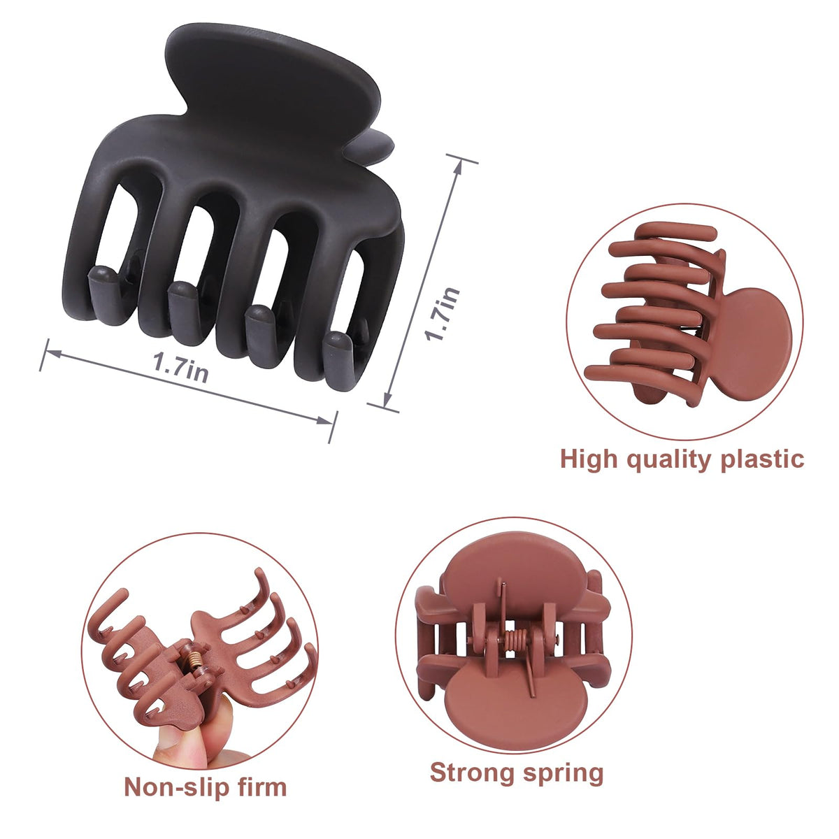 USDNICE open jaw showing spring mechanism, reliable clamping benefit