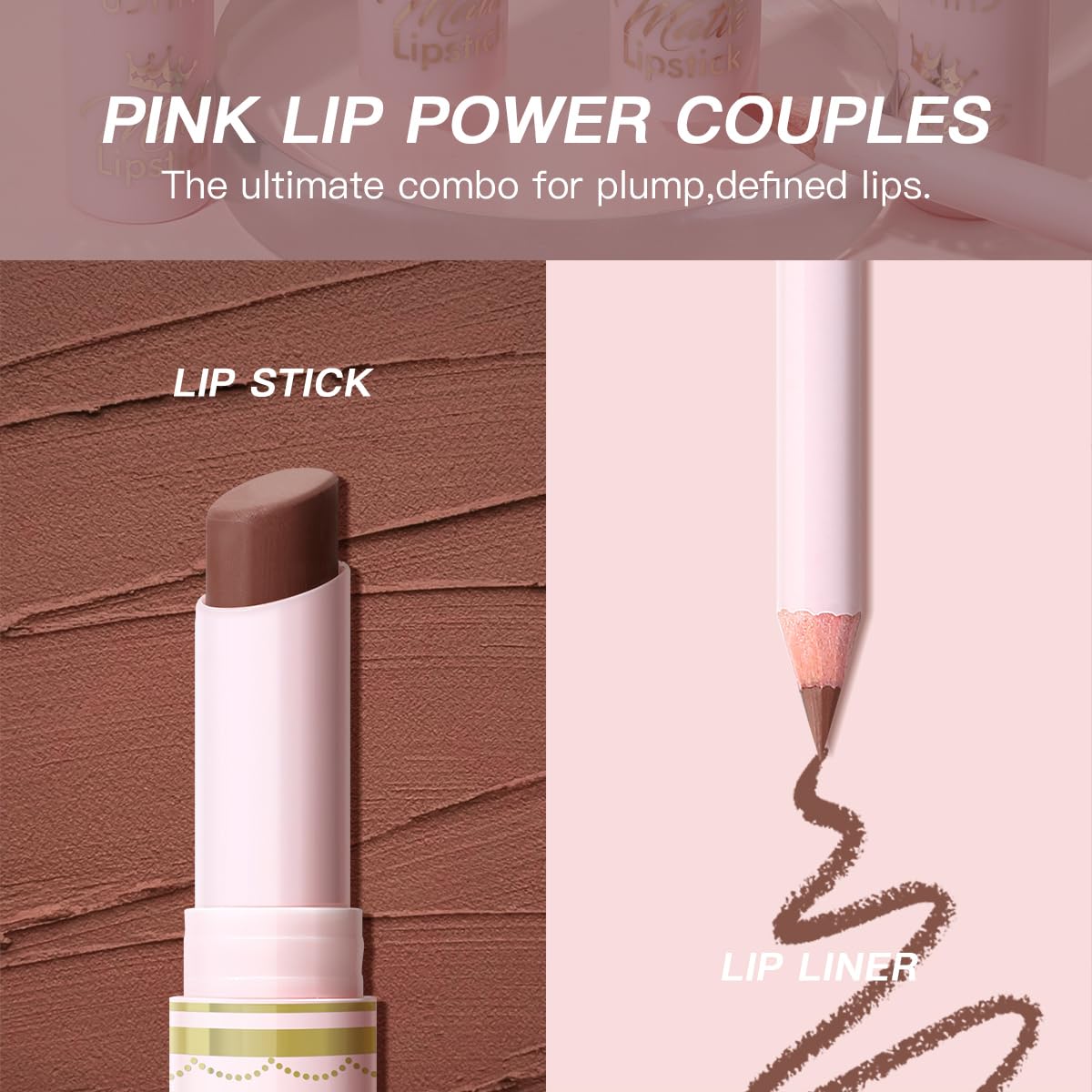 USHAS lipstick texture swatch highlighting rich matte pigment and smooth coverage benefit