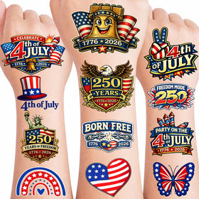 USHJNV front packaging showing 250th tattoos for quick grab-and-go