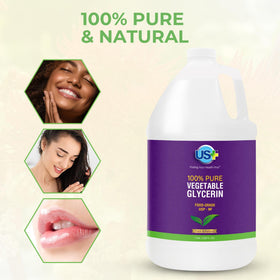 US+ close-up of glycerin texture highlighting smooth viscosity for better blending