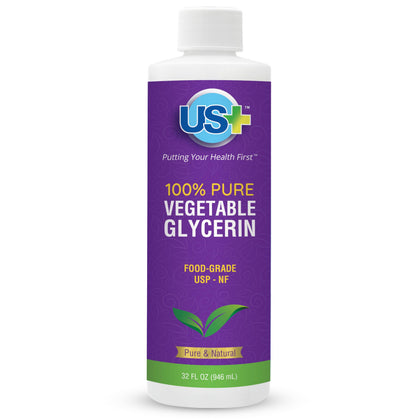 US+ front label on 32oz bottle showing product name and purity benefit
