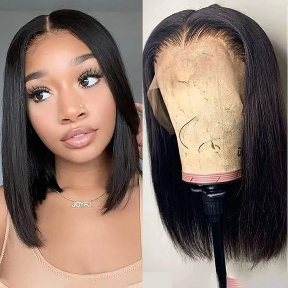 UTIDE front view showing natural hairline and bob silhouette for realistic appearance