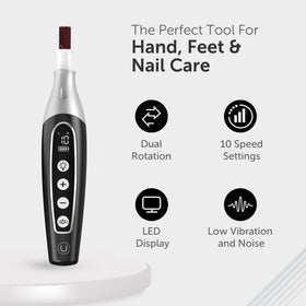 UTILYZE protective dust shield close detail to reduce mess while filing