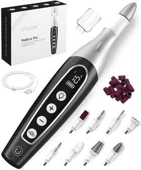 UTILYZE PediLux Pro front view showing cordless design and grip benefit