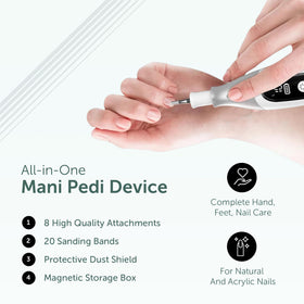 UTILYZE PediLux Pro held in hand for clear size and portability reference
