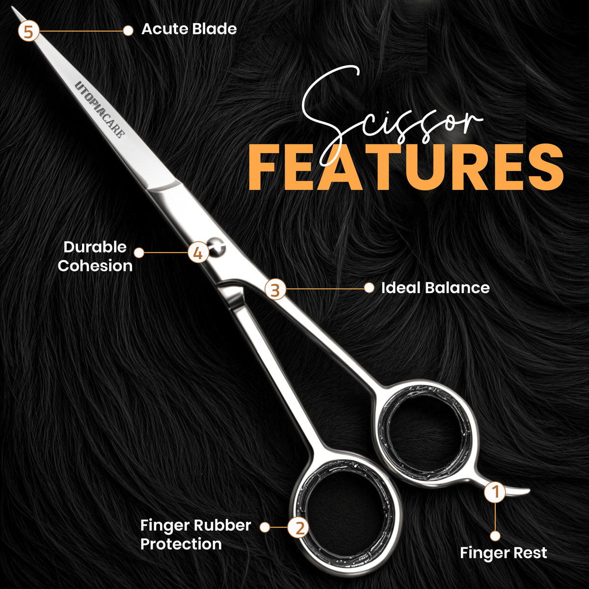 Utopia Care ergonomic handle detail providing improved grip and comfort