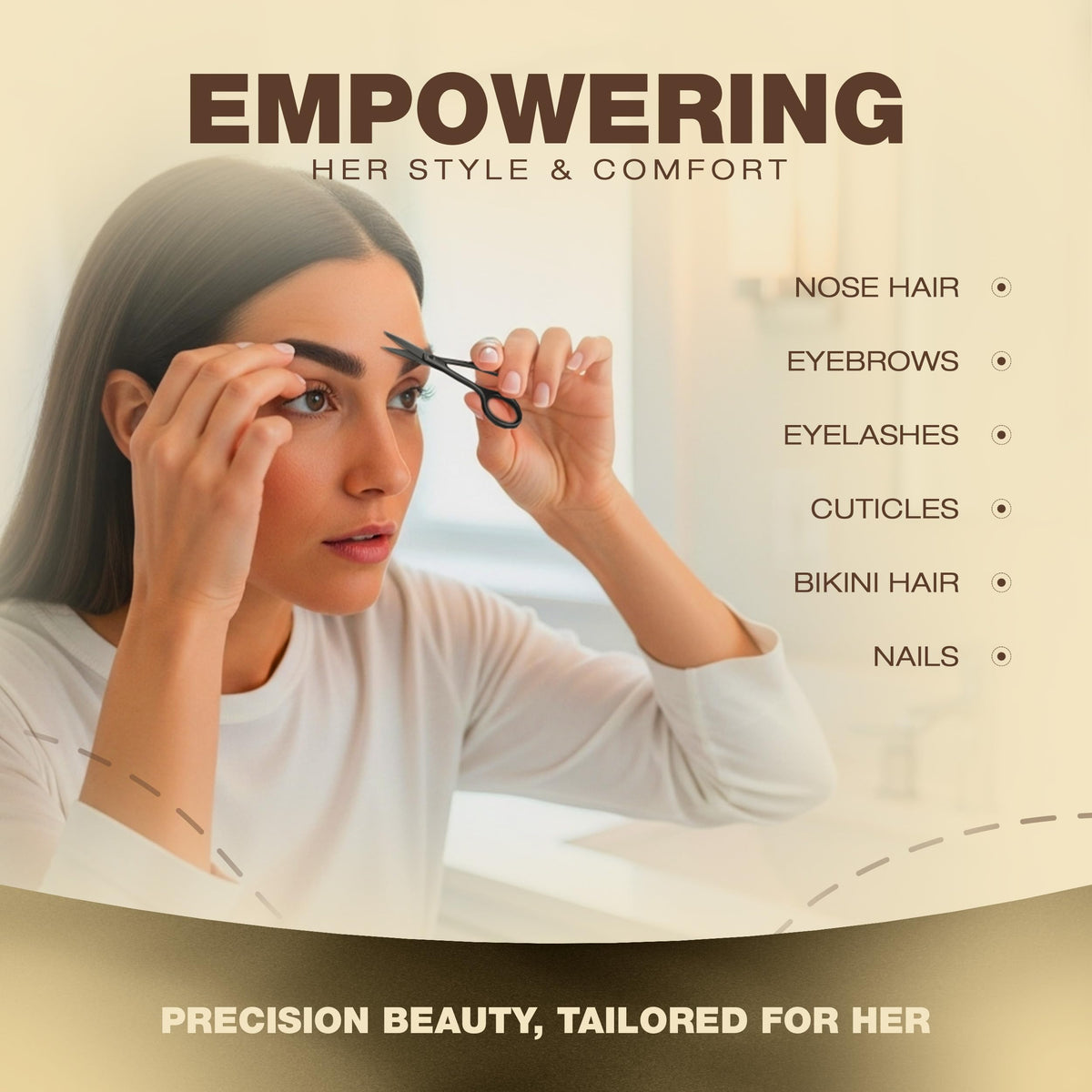 Utopia Care in-hand size comparison showing compact travel-friendly grooming benefit