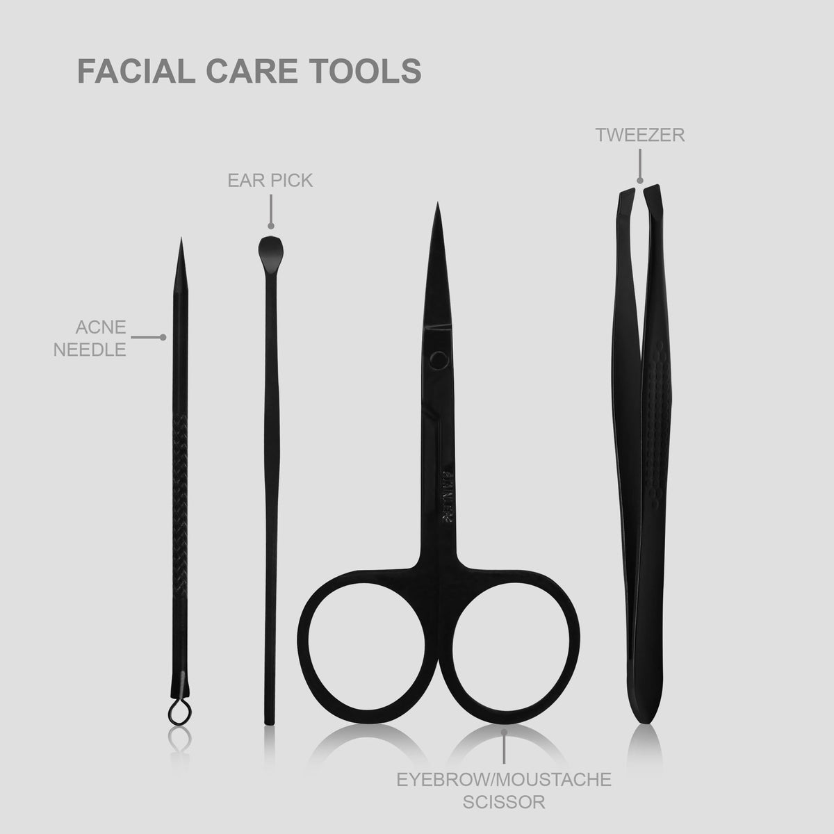Utopia Care nail file and scissors set demonstrating smooth finishing and shaping