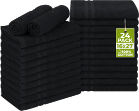 Utopia Towels folded stack showing neat storage and quick access