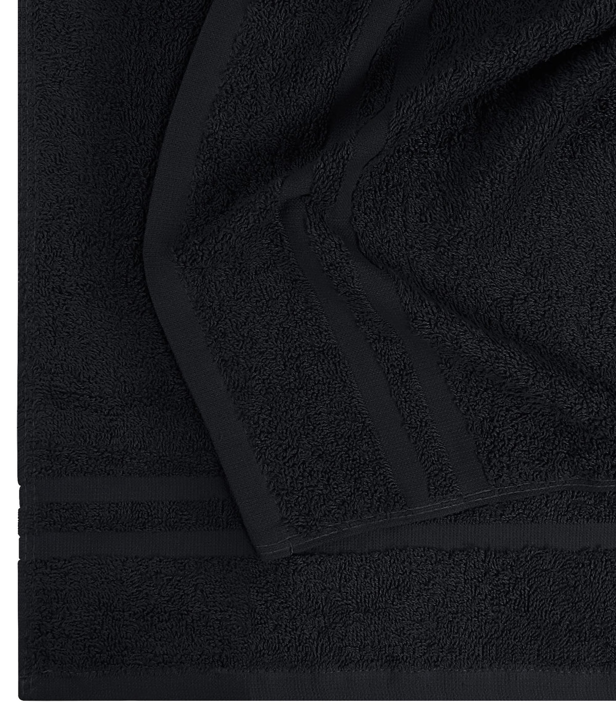 Utopia Towels next to ruler illustrating accurate 16 by 27 inch scale