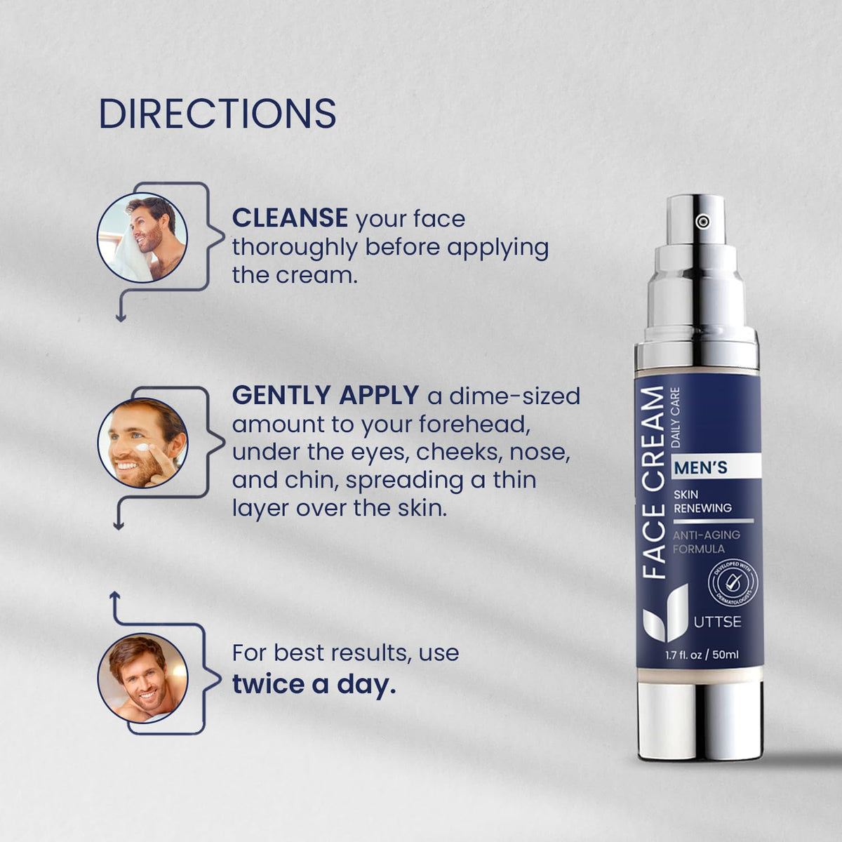 Uttse lifestyle bathroom shelf showing daily grooming routine benefit and style