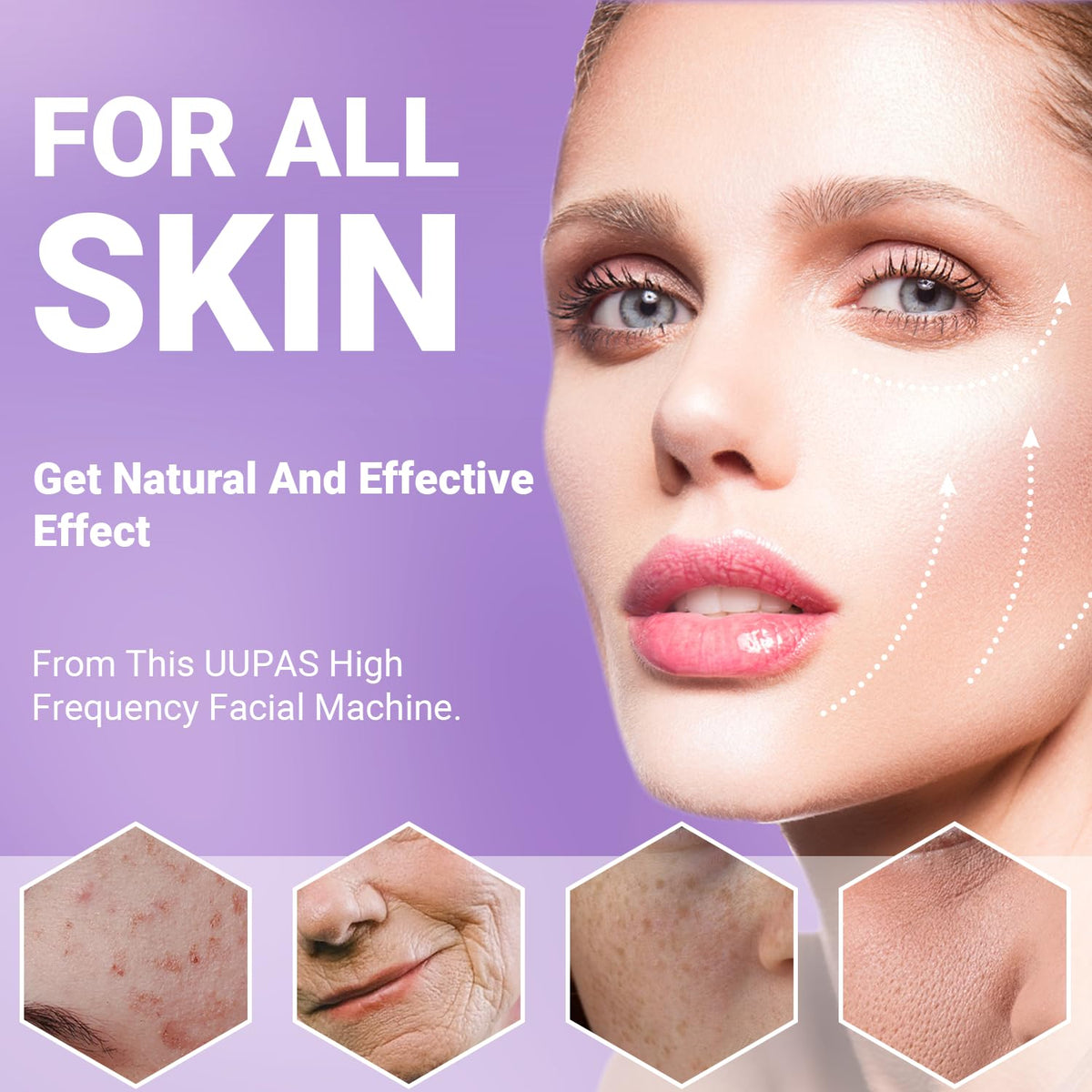 UUPAS bent tube detail highlighting reach for under-nose and jawline benefits