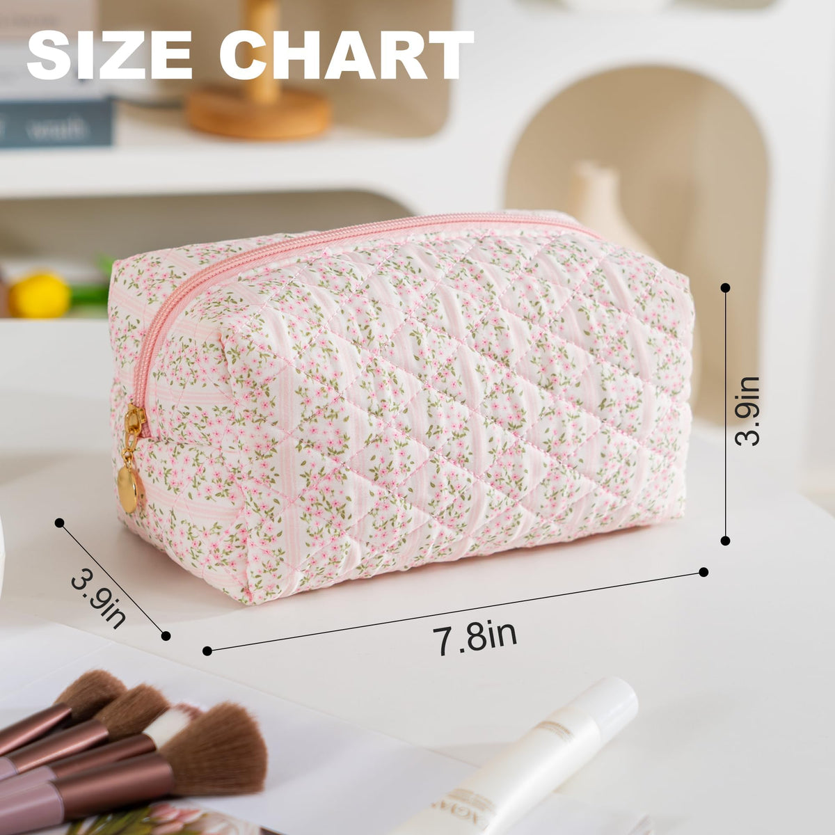 UUYUUY zipper detail showing smooth closure and secure protection for cosmetics