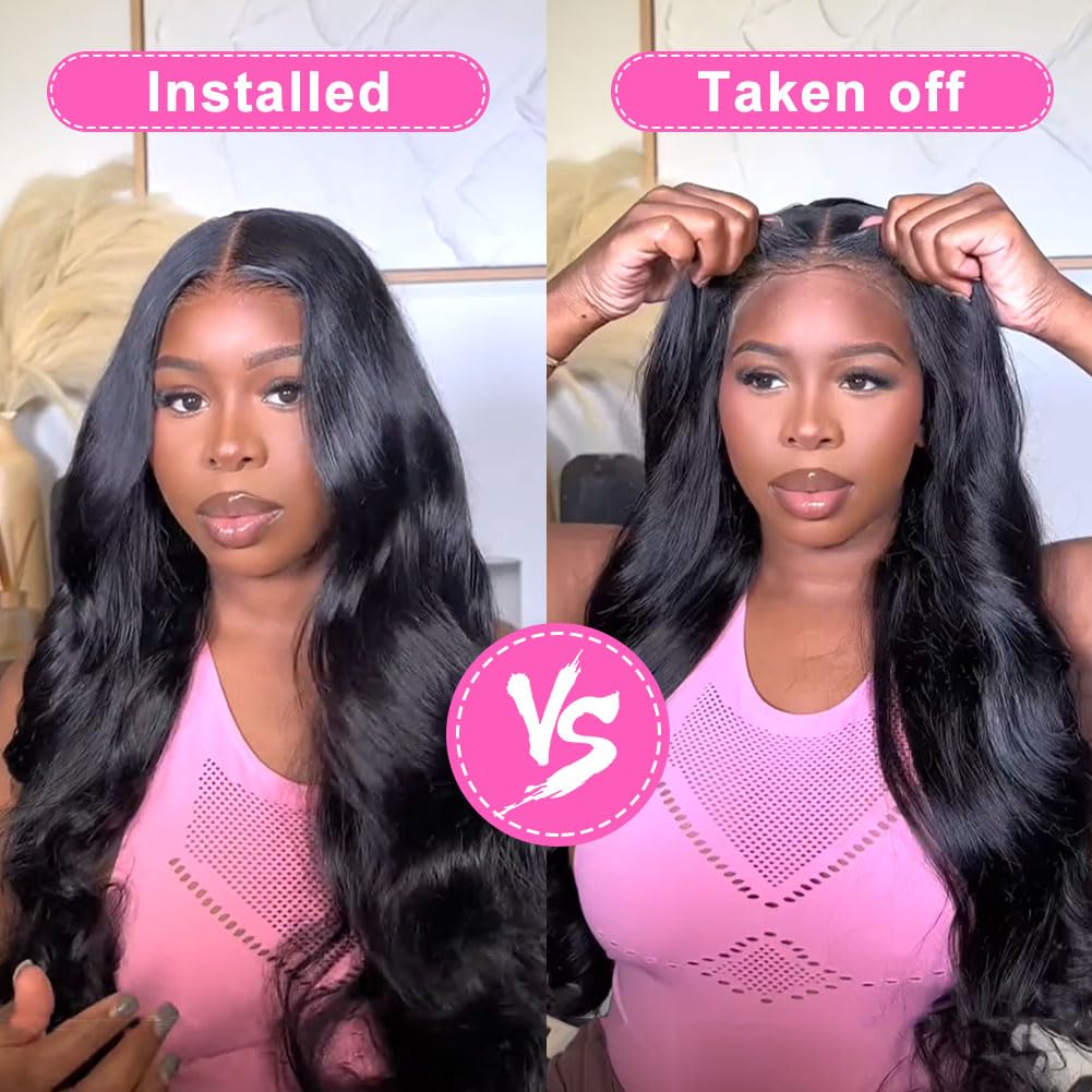 Uveous side profile with body wave demonstrating soft movement and volume