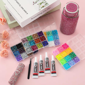 UWETIME 48-compartment organizer displaying 48 colors for tidy storage and fast selection