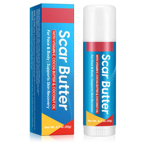 UXENPHXF front packaging showing compact scar butter stick and benefits