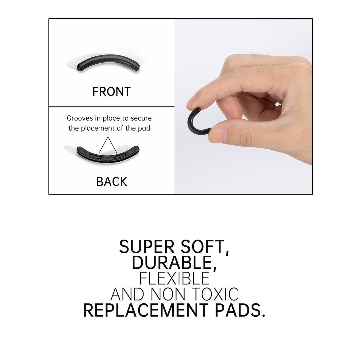 UXIETIN pads next to a coin demonstrating compact size and portability