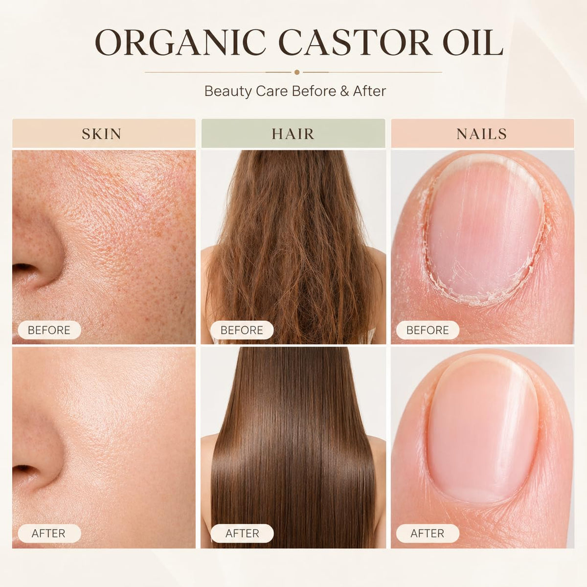 UXZQEN application on brows showing targeted grooming benefit