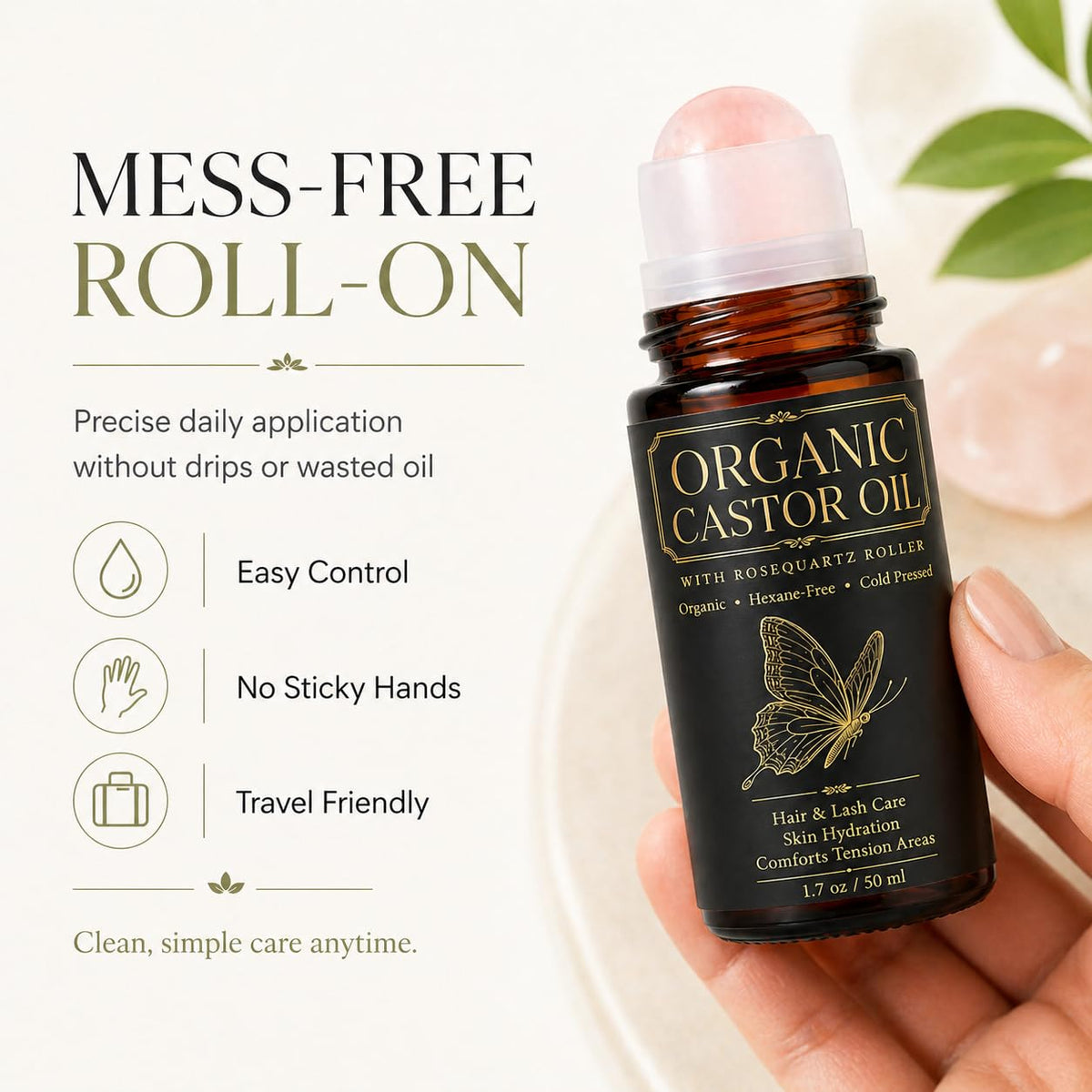UXZQEN label and ingredients emphasizing cold-pressed organic benefit