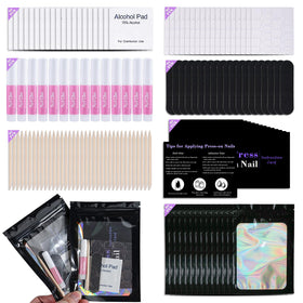 Uyolaxed front packaging showing all 20 disposable manicure sets benefits tidy presentation