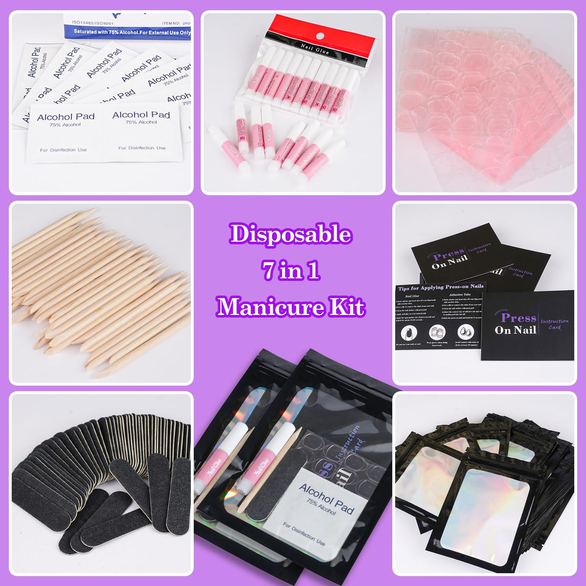 Uyolaxed mini file with wood stick close detail illustrating easy shaping and cuticle work