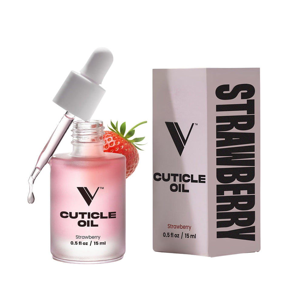 V Beauty Pure bottle front view showing label and strawberry scent benefit