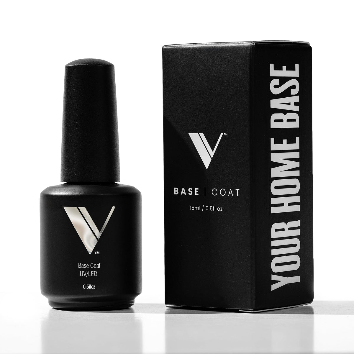 V Beauty Pure front packaging showing bottle and label, professional polish foundation