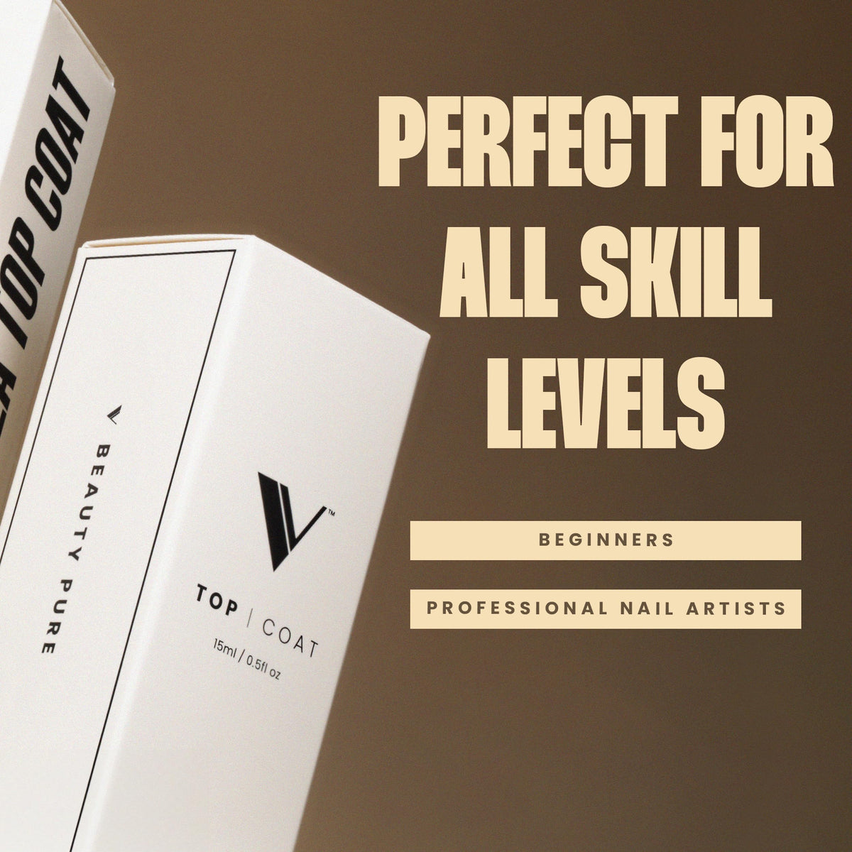 V Beauty Pure 15ml bottle size and scale for travel convenience