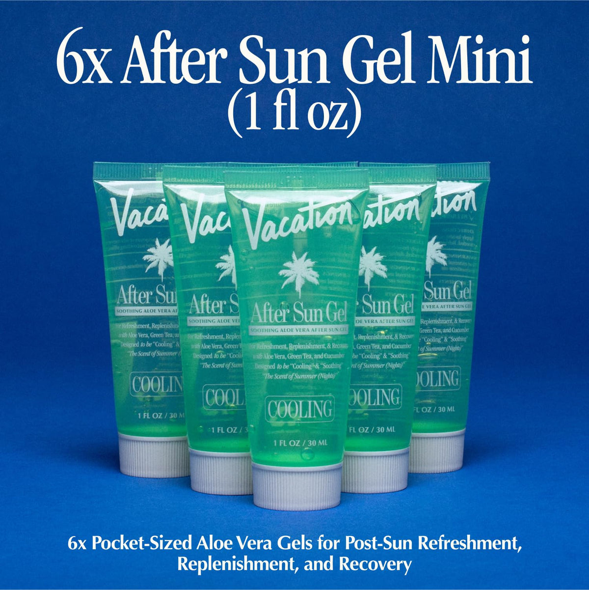 VACATION open cap and gel texture highlighting fast-absorbing feel