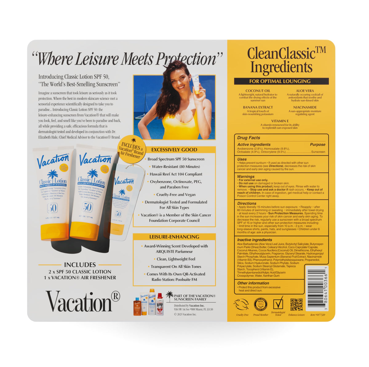 VACATION lotion pour texture close-up showing lightweight moisturizer benefit