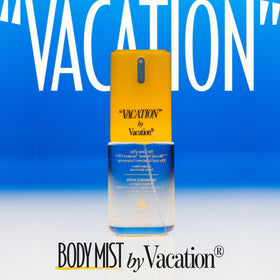 VACATION close-up of coconut imagery highlighting tropical scent benefit