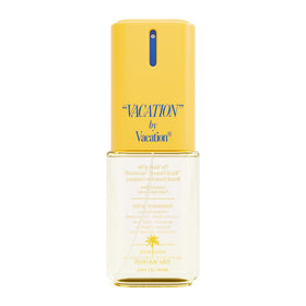VACATION front bottle view showing clean packaging and travel size benefit