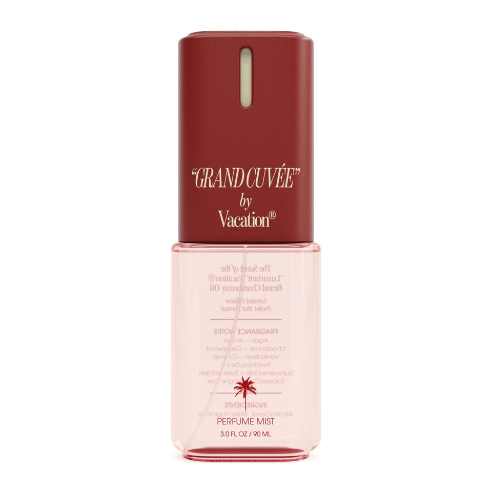 VACATION front bottle shot showing elegant label and travel-friendly size