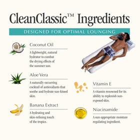 VACATION back label close-up showing ingredients and Hawaii Act 104 compliance
