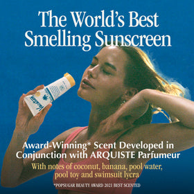 Vacation applied at poolside to show water-resistant protection
