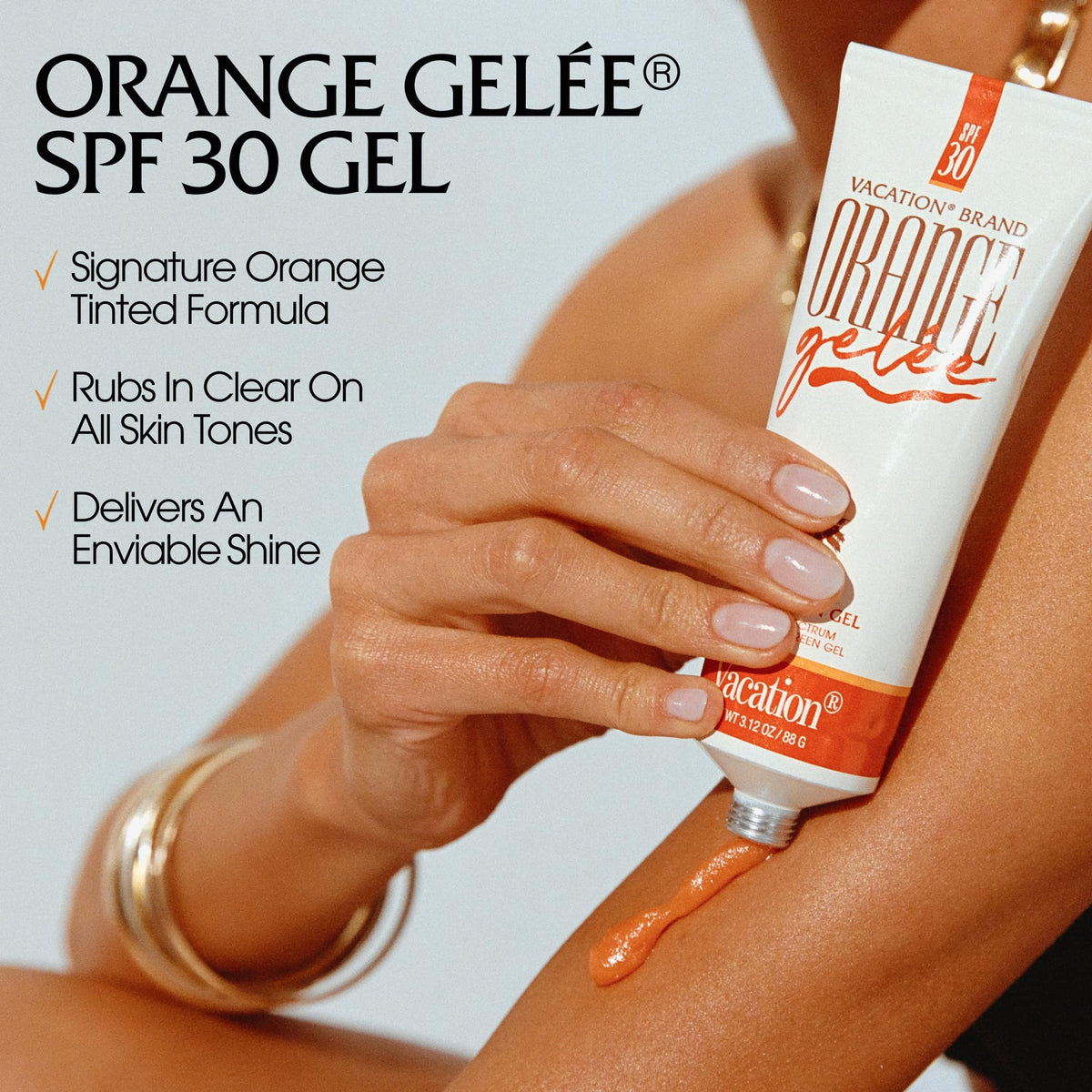 VACATION spray oil nozzle detail demonstrating effortless full-body application