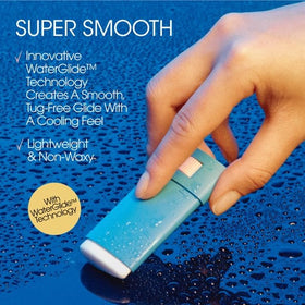 VACATION applying stick to nose and cheeks for precise, on-the-go protection