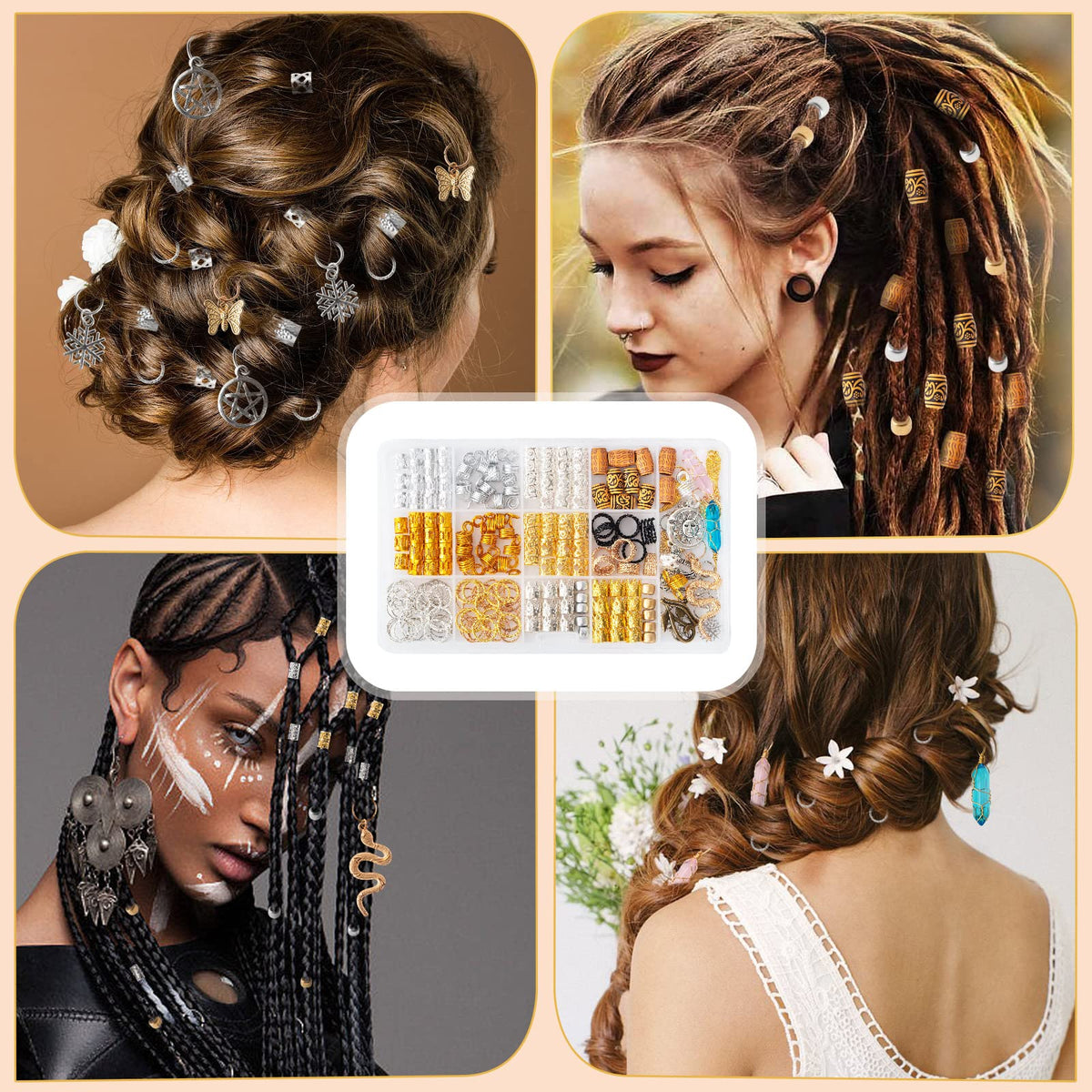 Vaikby braid rings detail showing texture and secure fit