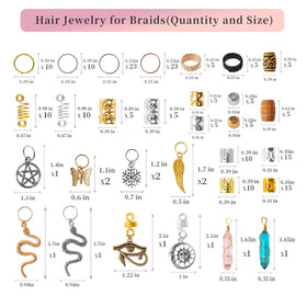 Vaikby hollow polished beads macro for sleek decorative finish