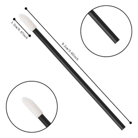 Vaincre flocked tip close-up demonstrating lint-free soft texture for smooth application