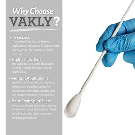 Vakly plastic shaft detail showing rigid 8-inch reach and durability