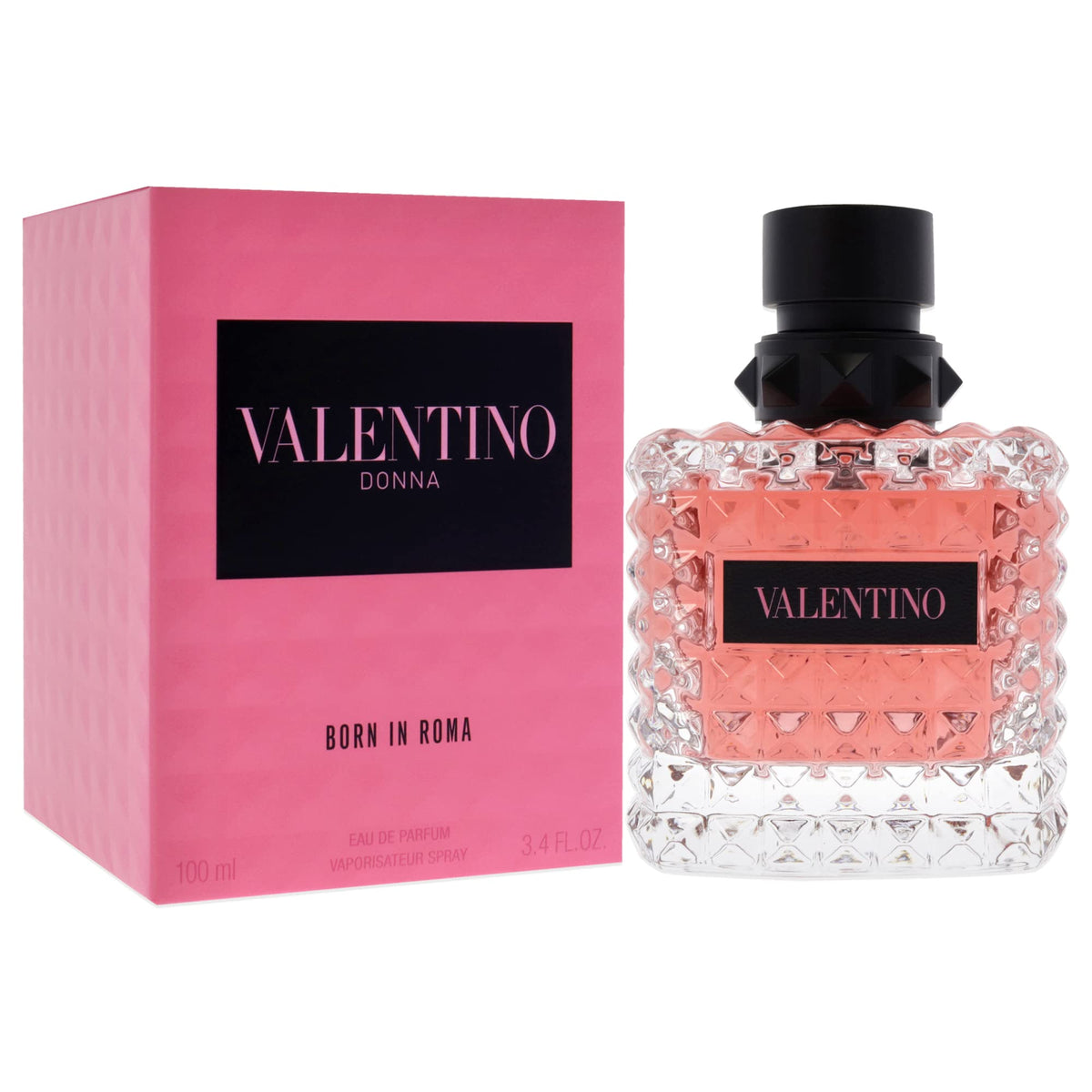 Valentino Born In Roma close-up atomizer showing spray precision and convenience