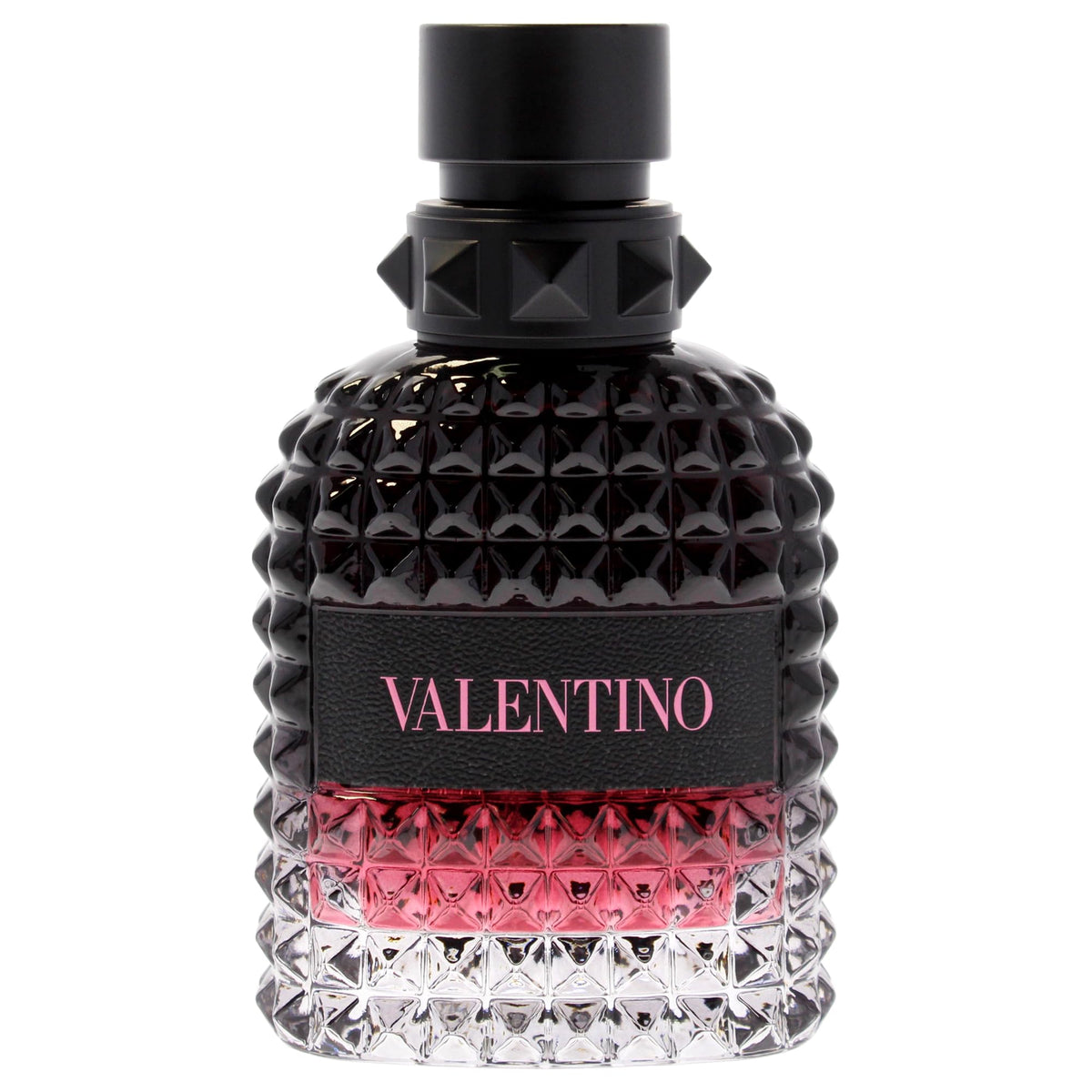 Valentino bottle angle highlighting cap detail and luxury finish for polished presentation