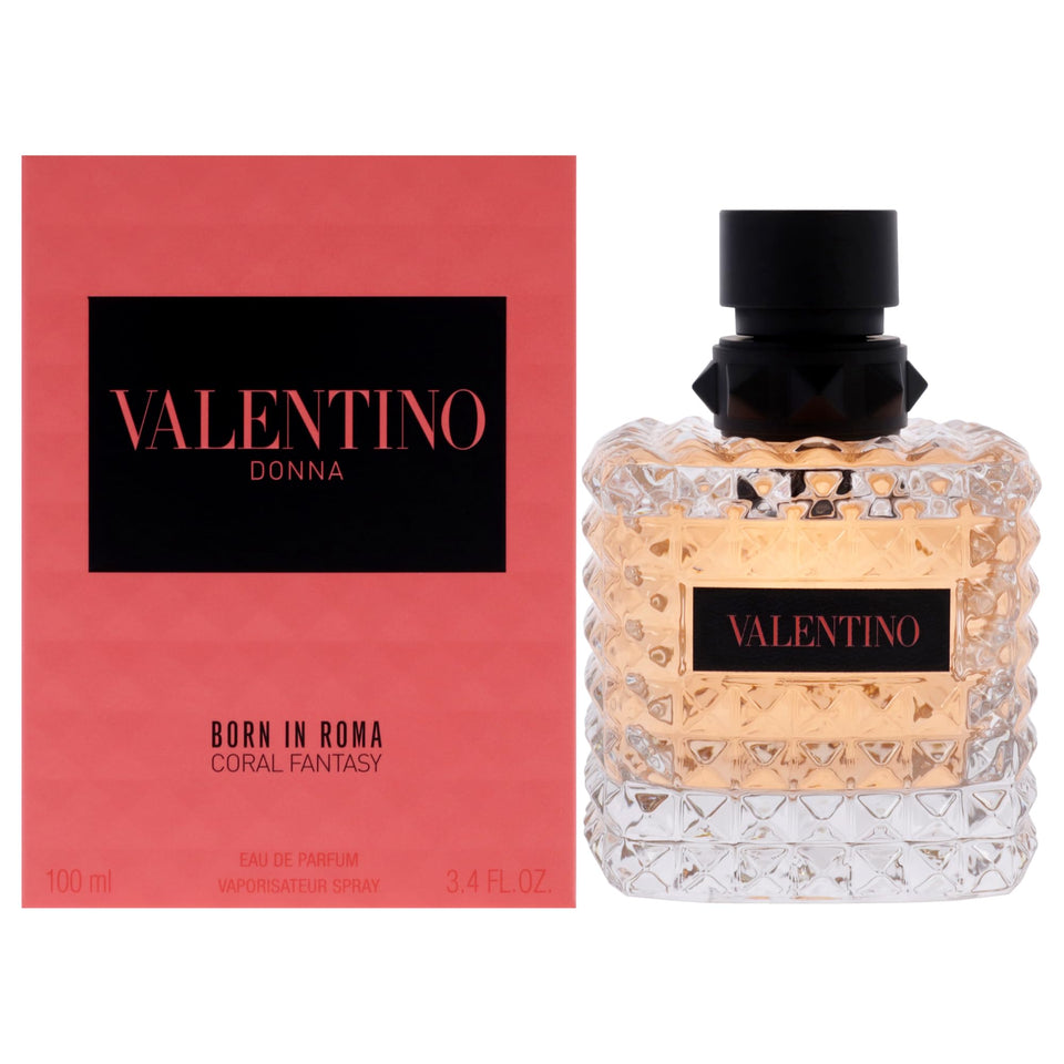 Valentino bottle front view showcasing elegant design and fragrance appeal