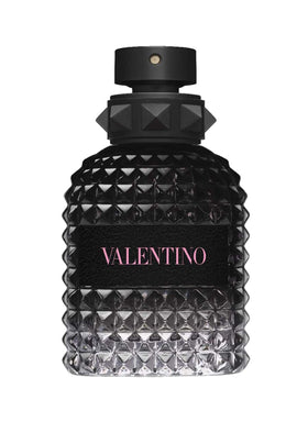 Valentino bottle close-up highlighting cap and glass clarity for premium impression