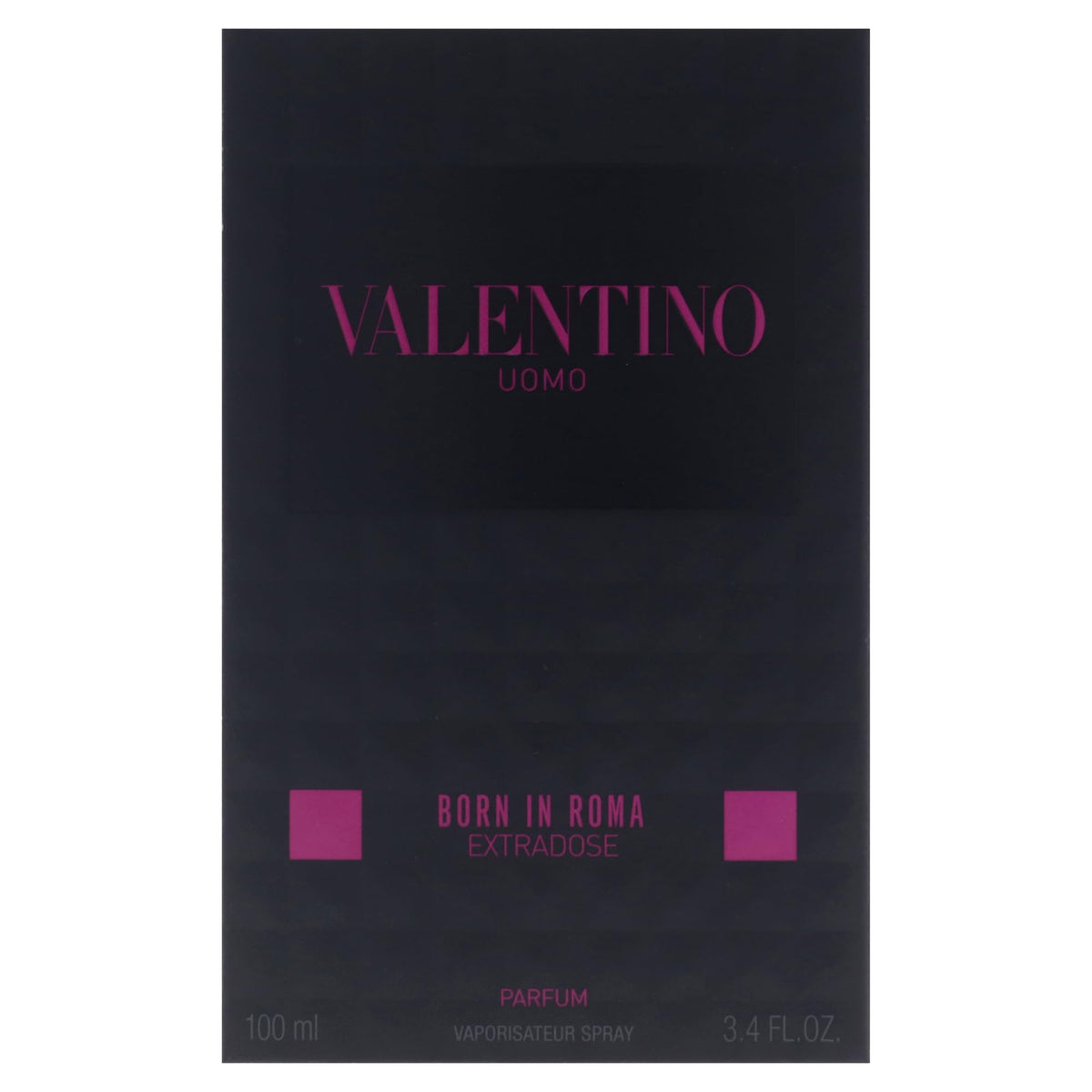 Valentino Uomo bottle with packaging showing gift-ready presentation and luxury