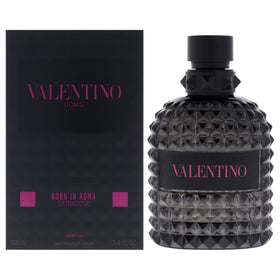 Valentino Uomo bottle front view showcasing bold parfum presentation and elegance