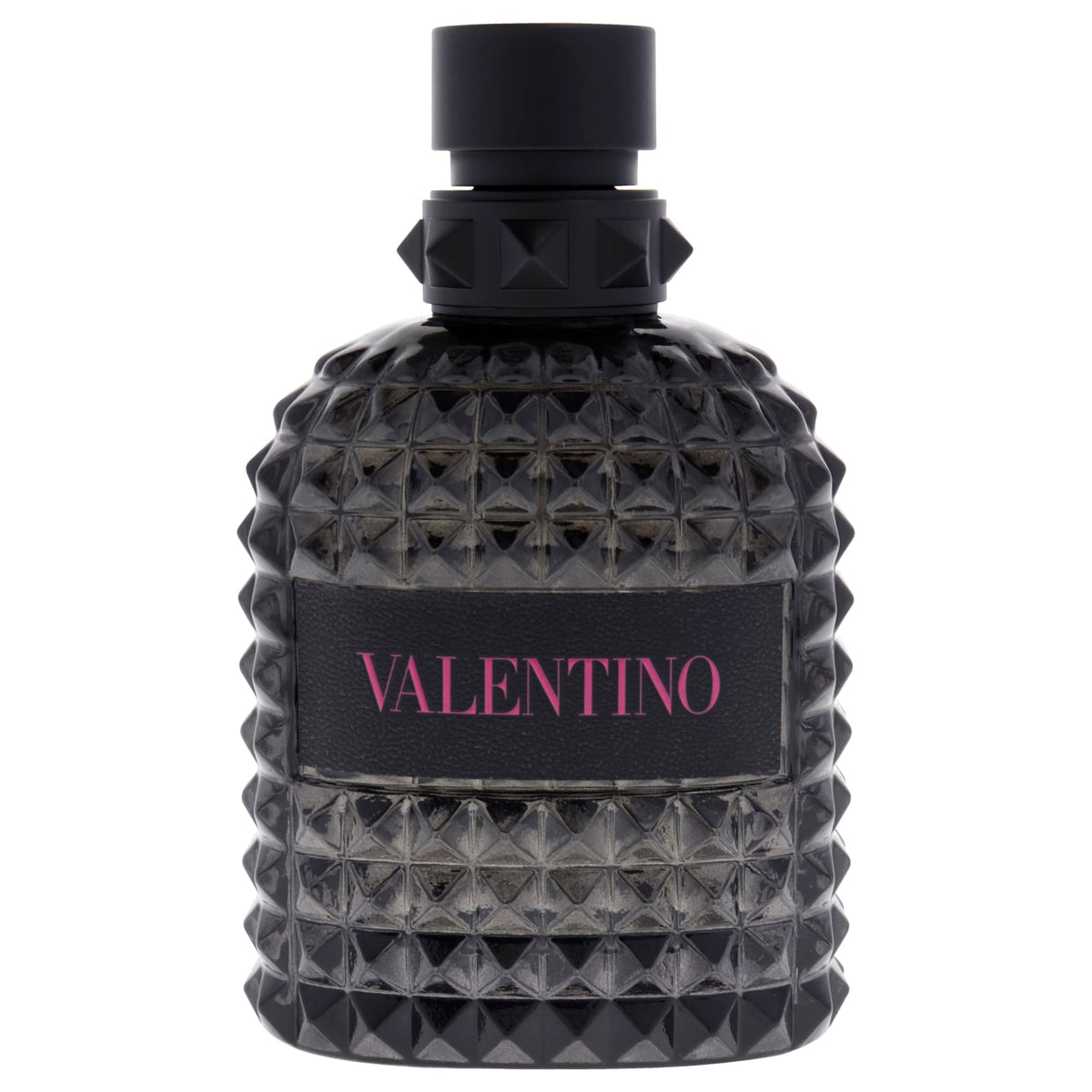Valentino Uomo side cap and bottle detail highlighting premium finish and design