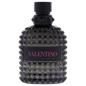 Valentino Uomo side cap and bottle detail highlighting premium finish and design
